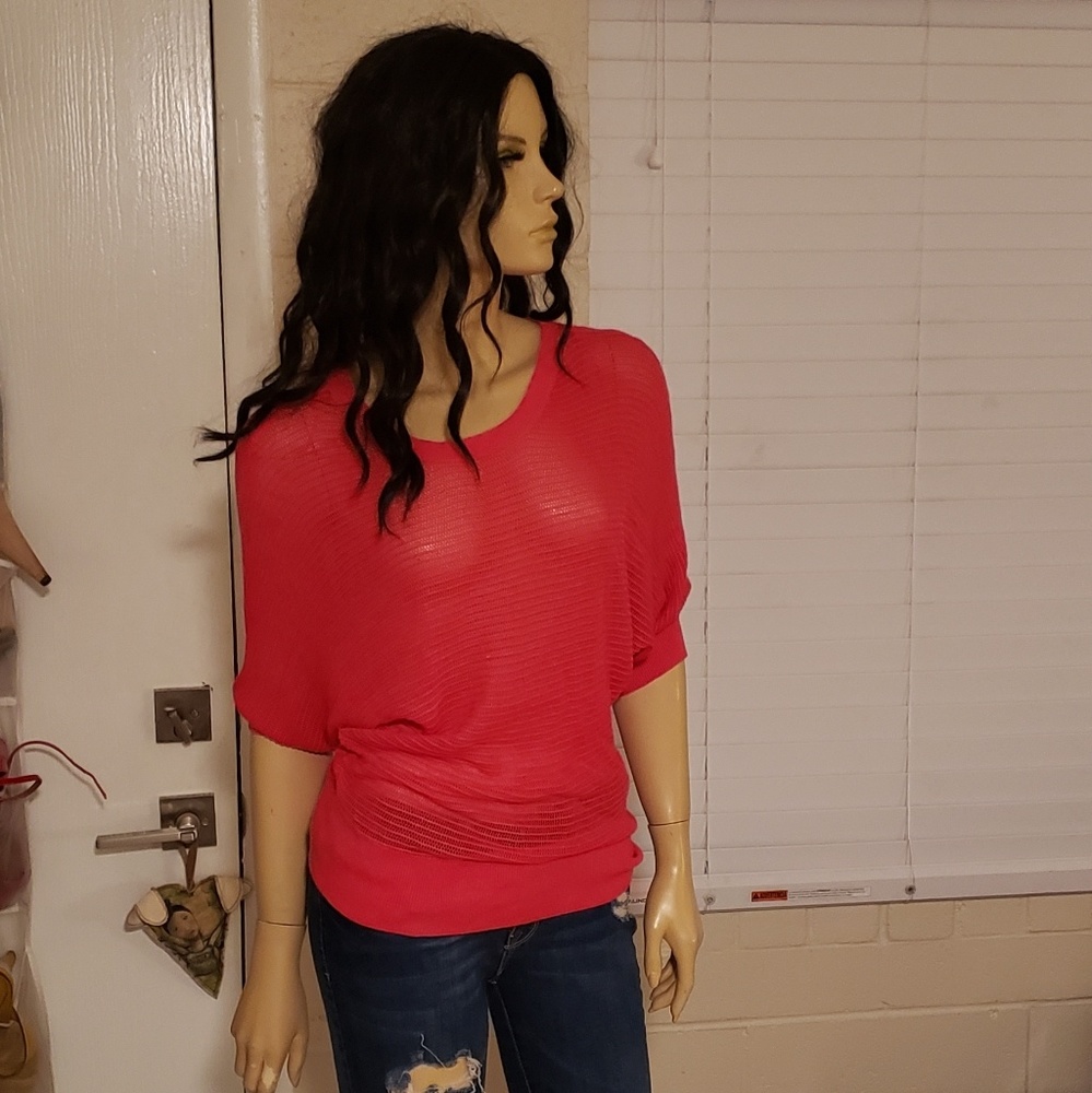 Hot pink blouse